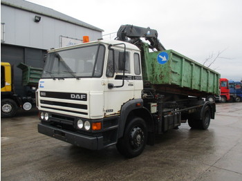 Camion benne DAF 1900 (FULL STEEL SUSPENSION / WITH CRANE): photos 1