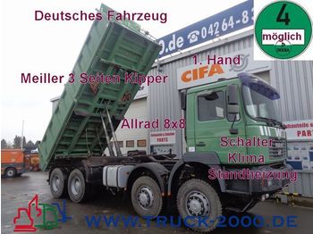 Camion benne MAN FE 410 E 8x8 Meiller*1.Hand*Deutsches Fahrzeug: photos 1