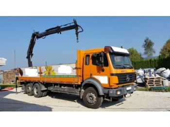 Camion plateau Mercedes Benz SK 2538 6x2 stake body + crane - SPRING: photos 1