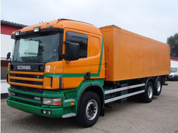 Camion fourgon pour transport de matériaux granulaires Scania 114G 380 Schubboden Hydraulik Schlafkabine Klima: photos 1