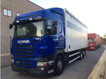 Camion à rideaux coulissants Scania R420 6x2*4: photos 1