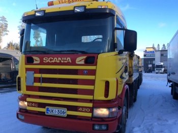Camion benne Scania R 124 GB-8X2 + Jyki 3 aks kasettipv: photos 1