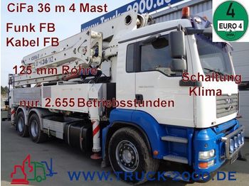 Camion pompe MAN TGA 33.440 CiFa 36m 4 Mast Betonpumpe 2.655 BS: photos 1