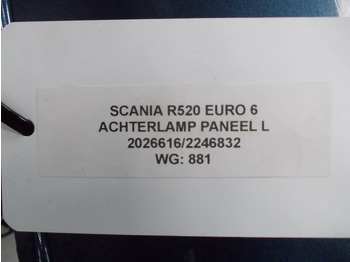 Scania R520 2026616/2246832 ACHTERLICHTPANEEL L EURO 6 - Feu arrière pour Camion: photos 3