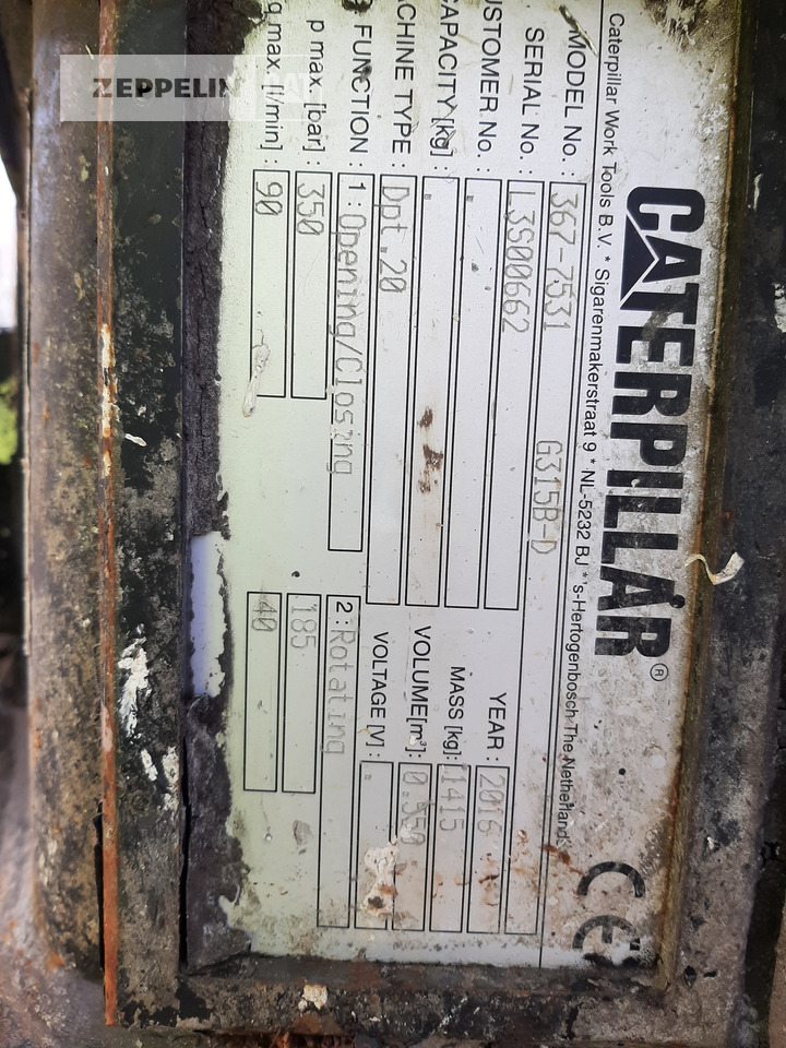 Grappin pour Engins de chantier Caterpillar G315B/D Abbruchgreif: photos 8