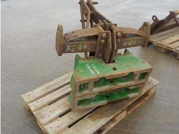 Contrepoids pour Machine agricole John Deere Weight Block (2 of) to suit 3 Point Linkage: photos 1
