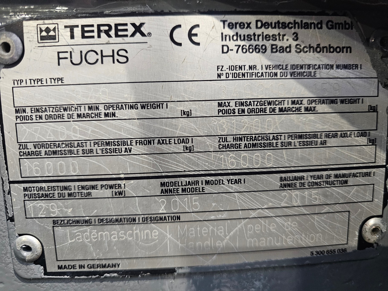 Autre matériel Fuchs MHL 340 Material Handler