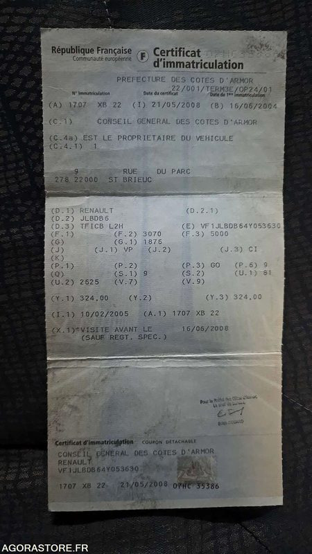 Minibus Renault Trafic - 2004 - 257907kms - 1707-XB-22