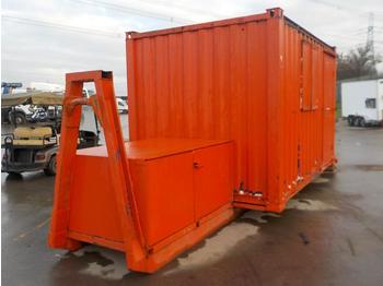 Benne ampliroll 12' x 8' Welfare Unit, Generator Storage, Fixed to RORO Frame to suit Hook Loader Lorry: photos 1