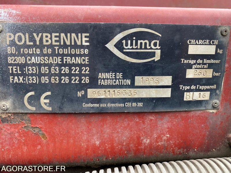 Ampliroll/ Multibenne système Bras ampliroll polybenne démonté