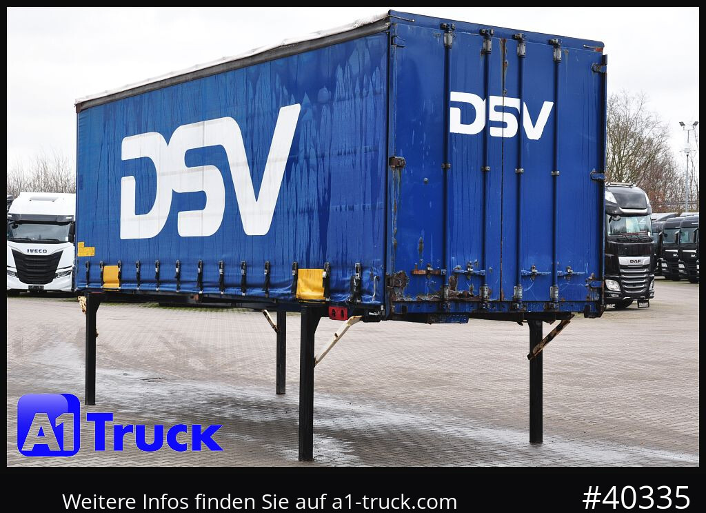 Carrosserie bâchee KRONE 7.45 BDF Wechselbrücke, Schiebeplane