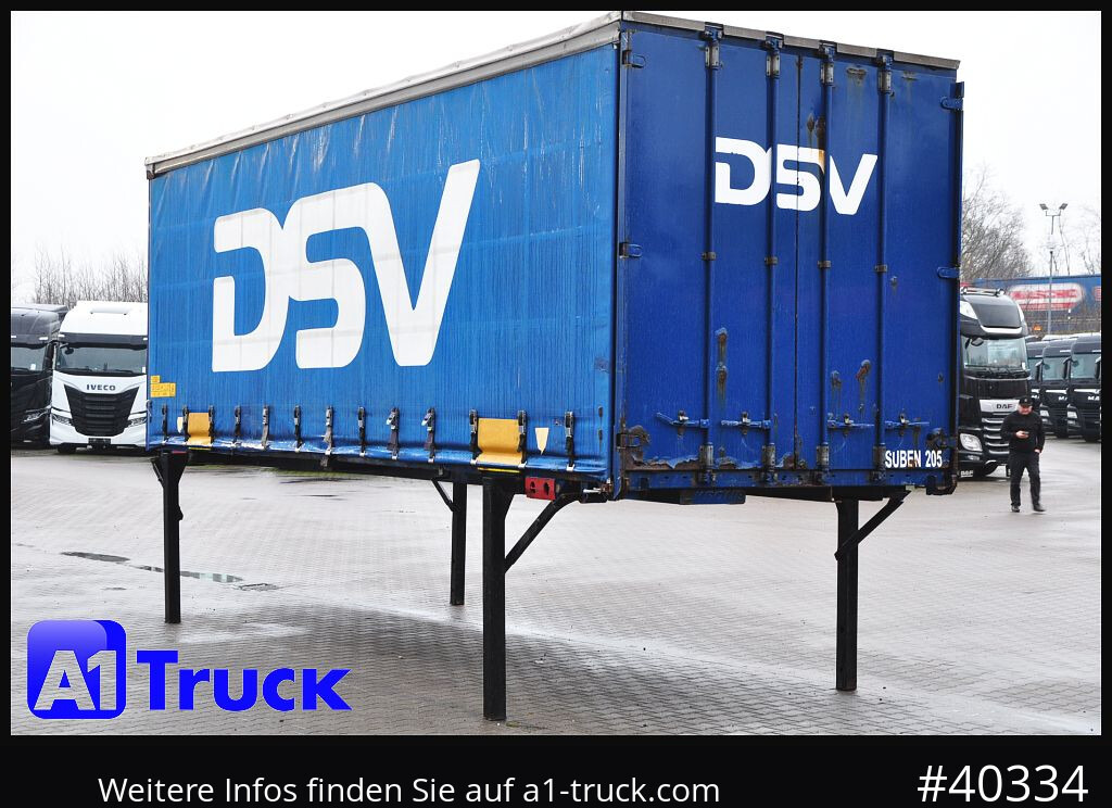 Carrosserie bâchee KRONE 7.45 BDF Wechselbrücke, Schiebeplane