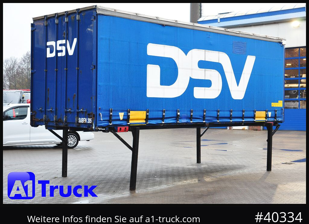 Carrosserie bâchee KRONE 7.45 BDF Wechselbrücke, Schiebeplane