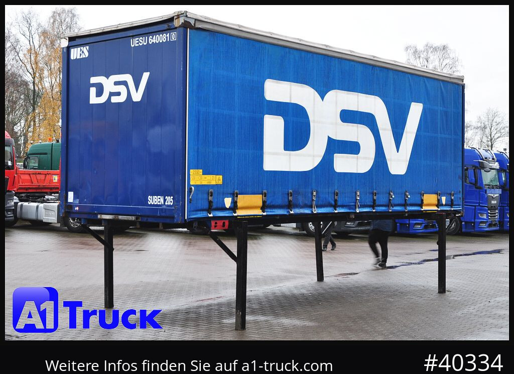 Carrosserie bâchee KRONE 7.45 BDF Wechselbrücke, Schiebeplane