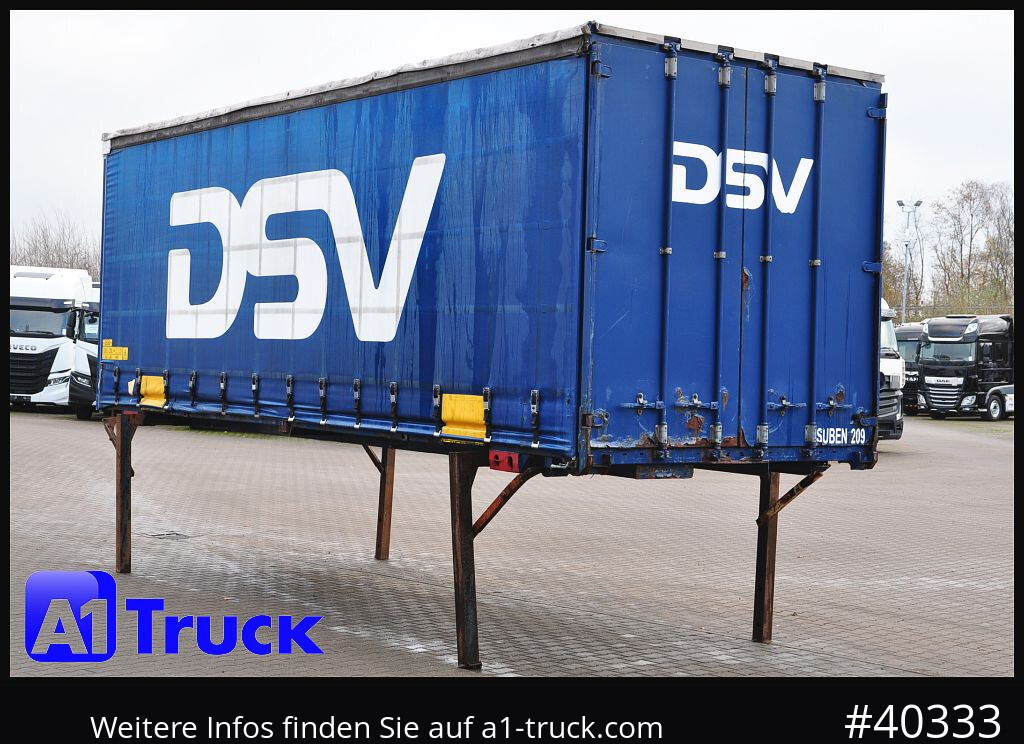 Carrosserie bâchee KRONE 7.45 BDF Wechselbrücke, Schiebeplane