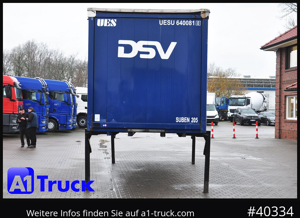 Carrosserie bâchee KRONE 7.45 BDF Wechselbrücke, Schiebeplane