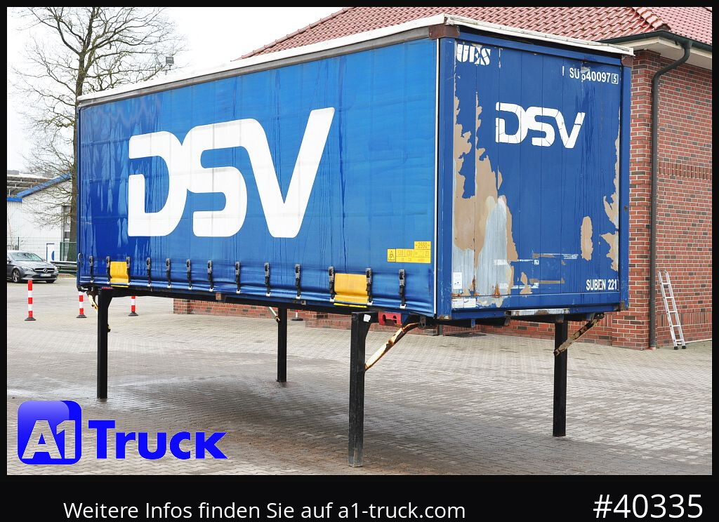 Carrosserie bâchee KRONE 7.45 BDF Wechselbrücke, Schiebeplane