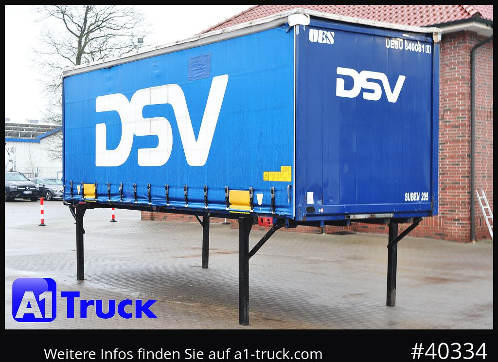 Carrosserie bâchee KRONE 7.45 BDF Wechselbrücke, Schiebeplane