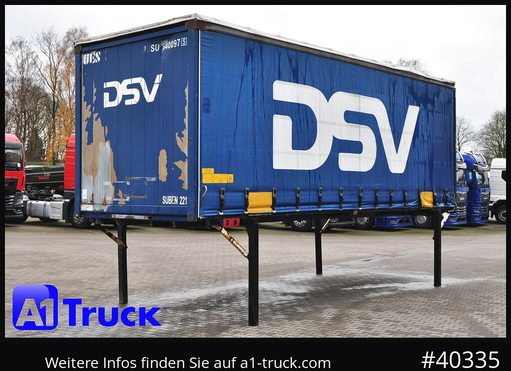 Carrosserie bâchee KRONE 7.45 BDF Wechselbrücke, Schiebeplane