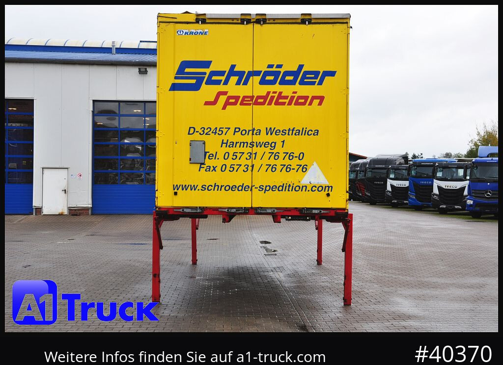 Carrosserie bâchee KRONE 7.45, Bordwand + Schiebeplane,