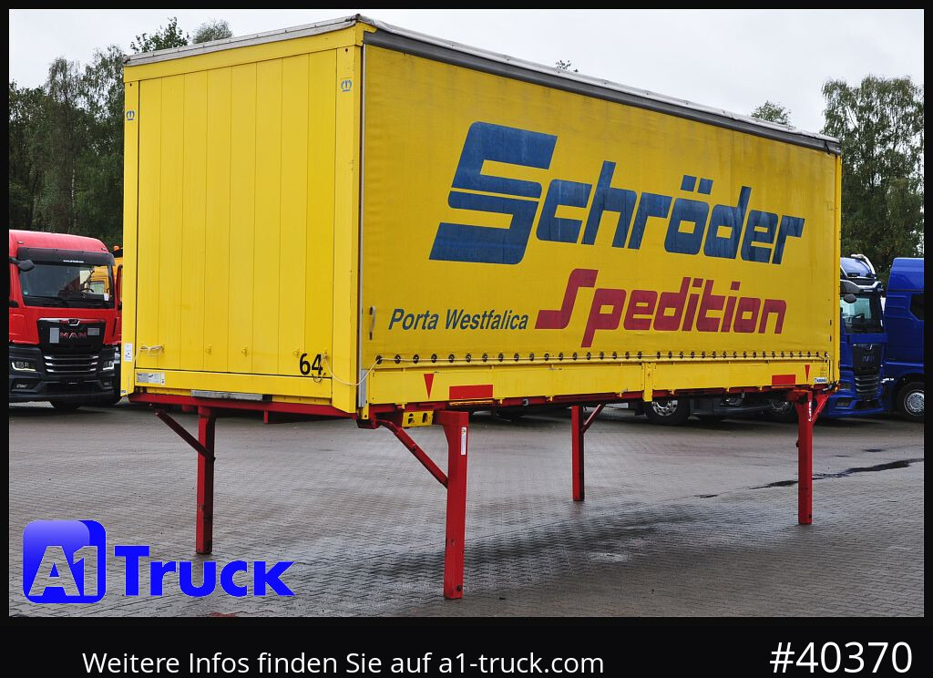 Carrosserie bâchee KRONE 7.45, Bordwand + Schiebeplane,