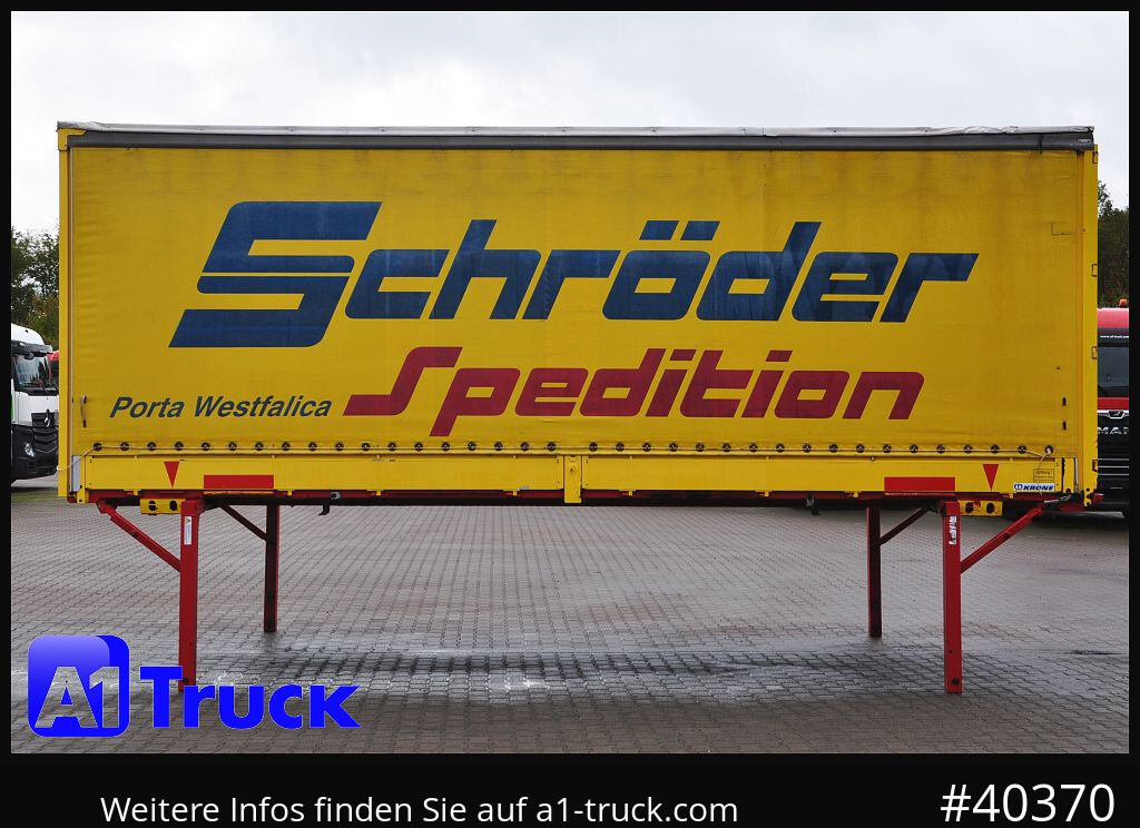 Carrosserie bâchee KRONE 7.45, Bordwand + Schiebeplane,