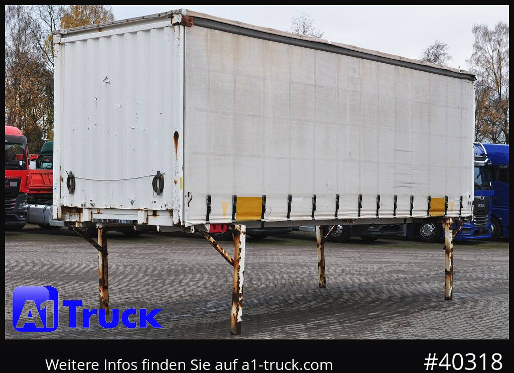 Carrosserie bâchee KRONE Wechselbrücke 7,45 Multilock, neutral