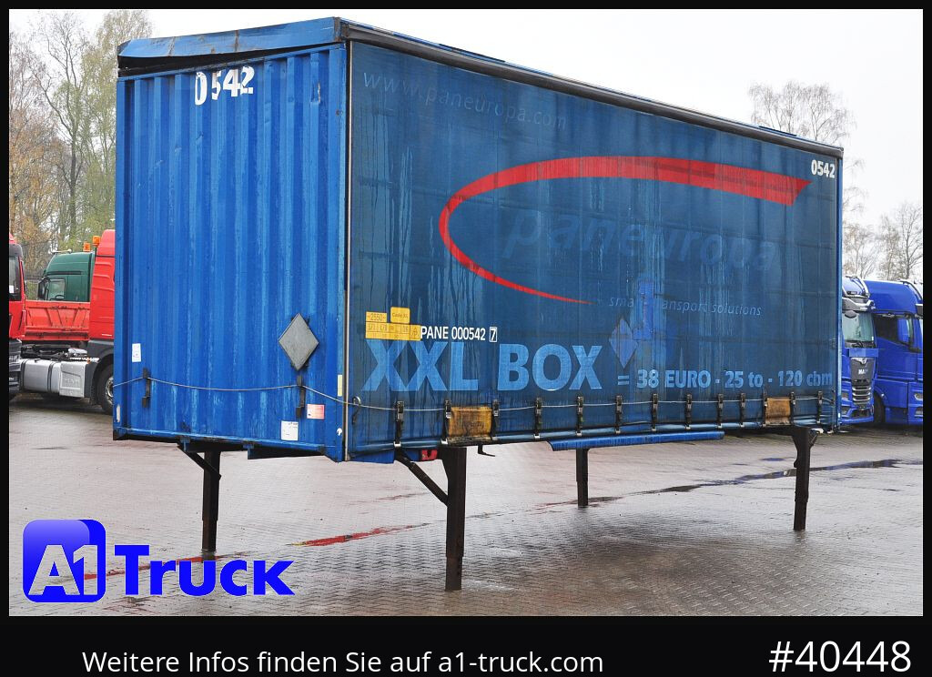 Carrosserie bâchee KRONE Wechselbrücke Jumbo BDF 7,82