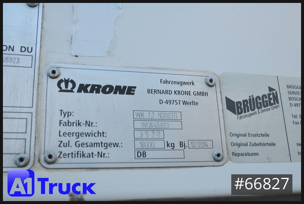 Carrosserie fourgon KRONE BDF Wechselbrücke 7.82 Doppelstock