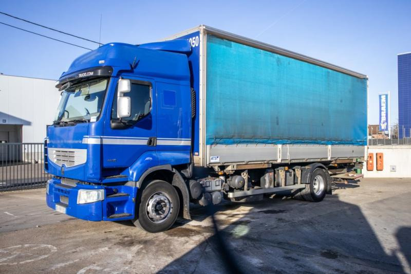 Camion à rideaux coulissants Renault PREMIUM 380DXI+E5+DHOLLANDIA