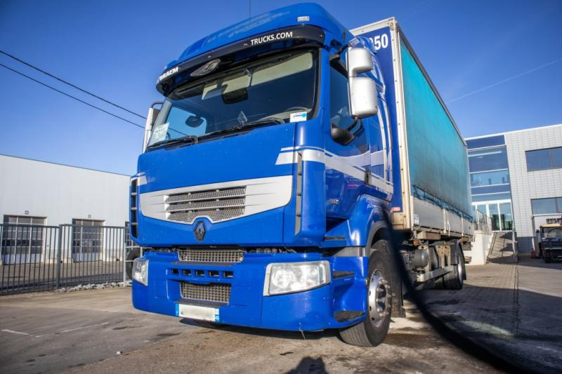 Camion à rideaux coulissants Renault PREMIUM 380DXI+E5+DHOLLANDIA