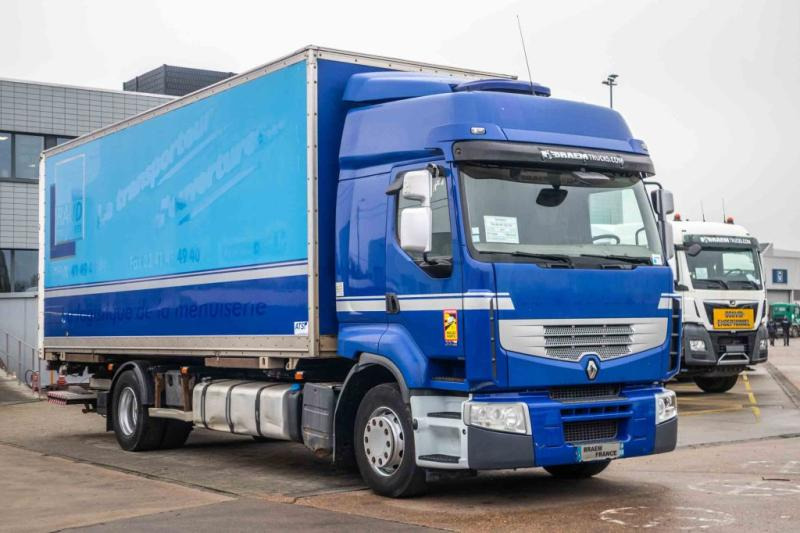 Camion à rideaux coulissants Renault PREMIUM 380 DXI+INTARDER+DHOLLANDIA