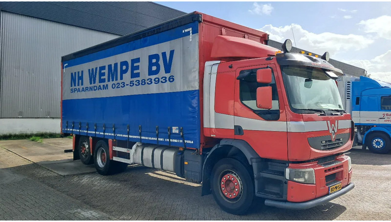 Camion à rideaux coulissants Renault Premium 380 6X2 | Hubrection | Big Axle | 26 ton