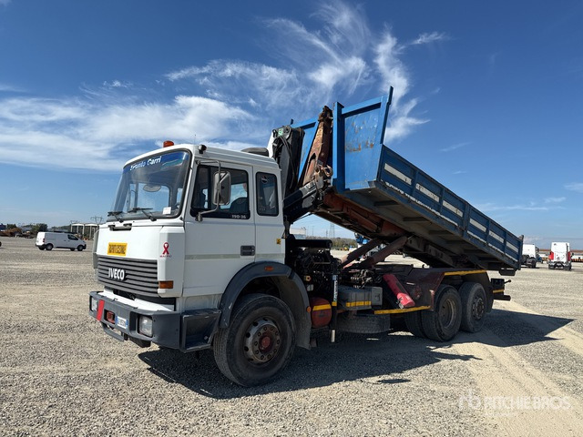 Camion ampliroll 1990 Iveco 190-36 6x2 Roll-Off Truck