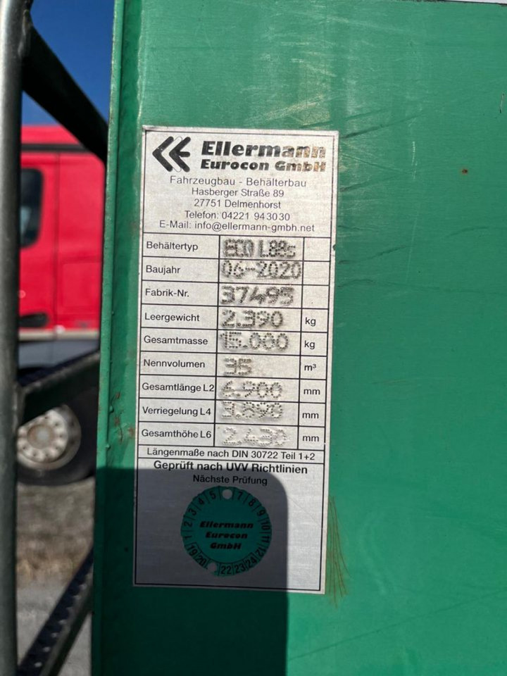Camion ampliroll Abrollcontainer Ellermann Container