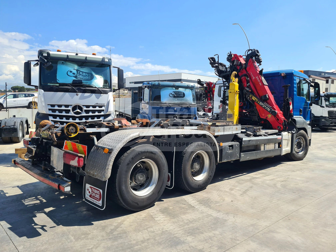 Camion ampliroll Camión MAN + Epsilon M120Z3 + Gancho Palfinger 20T