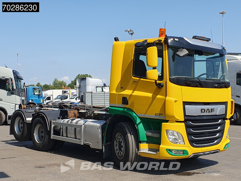 Camion ampliroll DAF CF 450 CF 6X2 HIAB 20ZL53 Hooklift LiftAxle Automatic 20 Tonnes ACC Euro 6