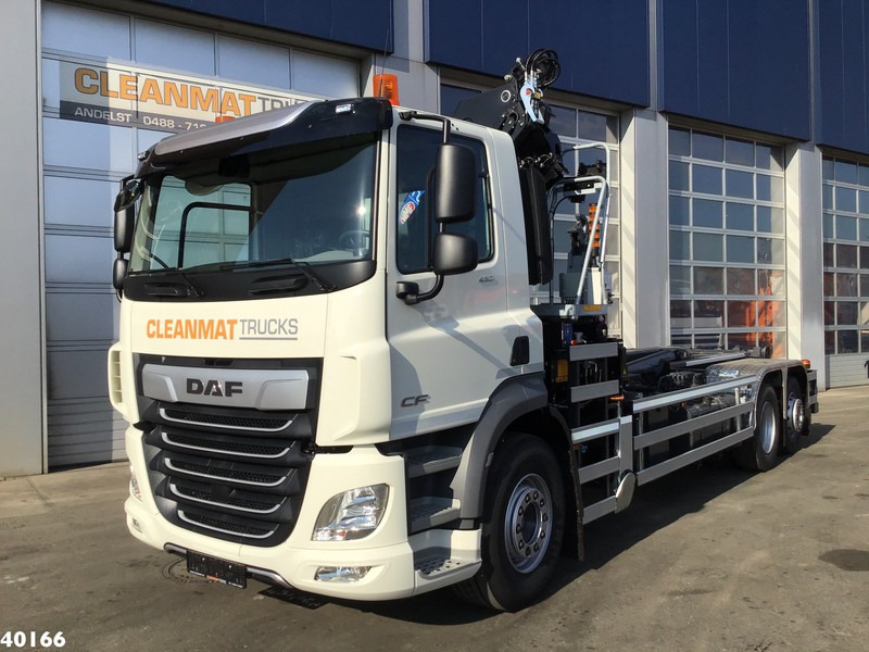 Camion ampliroll DAF FAN CF 430 HMF 23 ton/meter laadkraan + Welvaarts Weighing system