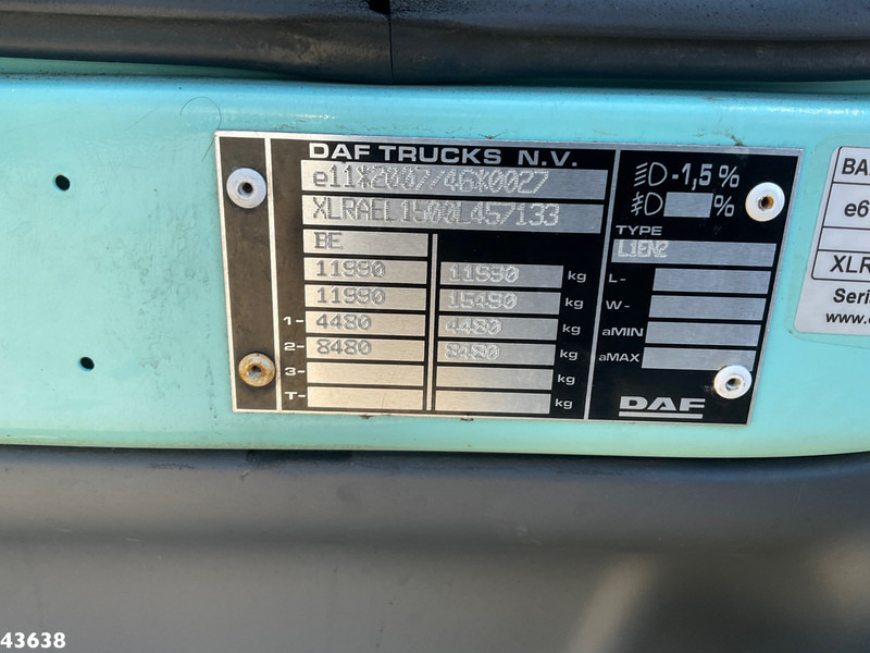Camion ampliroll DAF LF 180 Euro 6 14 Ton haakarmsysteem
