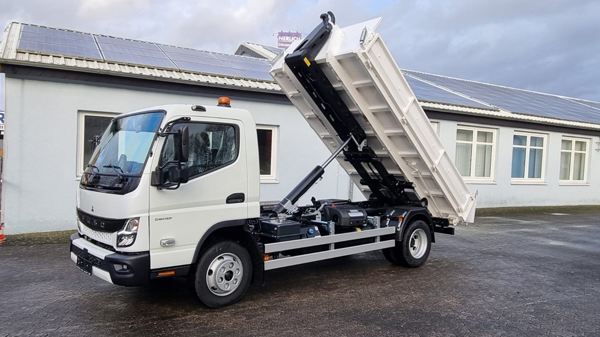 Camion ampliroll FUSO FUSO 9C18 Duonic City Abrollkipper AHK