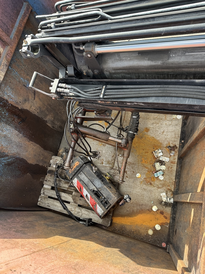 Camion ampliroll Glas Kran Mulde   Palfinger PK 16502   Funk