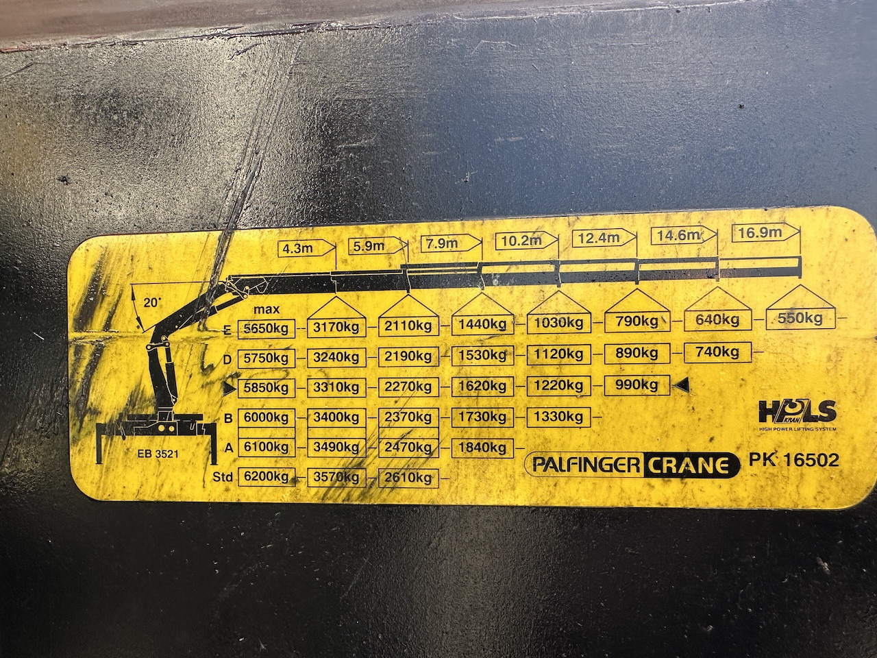 Camion ampliroll Glas Kran Mulde   Palfinger PK 16502   Funk