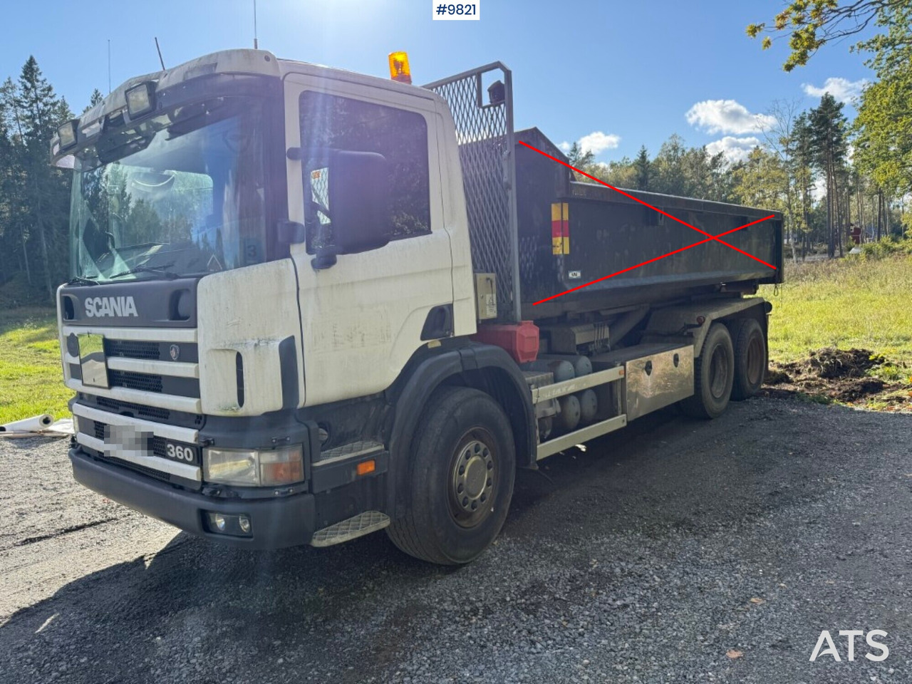 Camion ampliroll Hooklift Truck P124 360 Rep.object