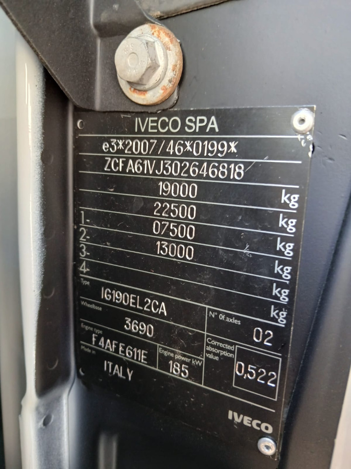 Camion ampliroll IVECO EUROCARGO 190EL25