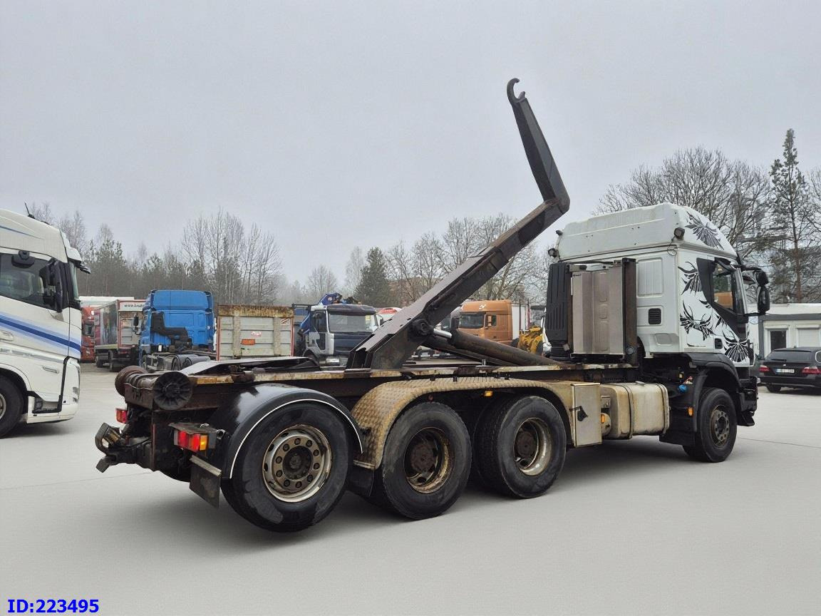 Camion ampliroll IVECO Stralis AT350 8x4 -Full steel - Steering axle