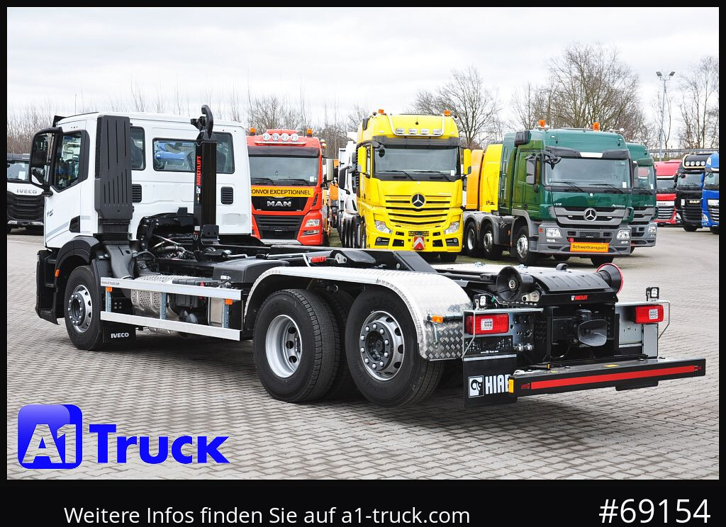 Camion ampliroll IVECO X-Way AD280X42, HIAB Multilift, Lenk- Liftachse,