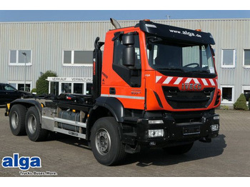 Camion ampliroll Iveco AD260T 6x4, Hiab XR21S51, 500PS, Kurzer Radstand 