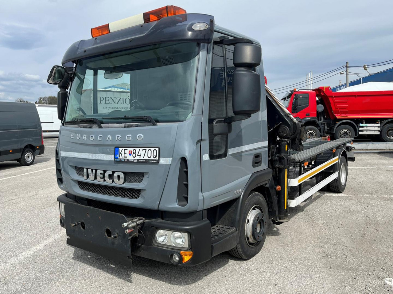 Camion ampliroll Iveco EuroCargo, 80E18, Hákový nosič kontajnerov