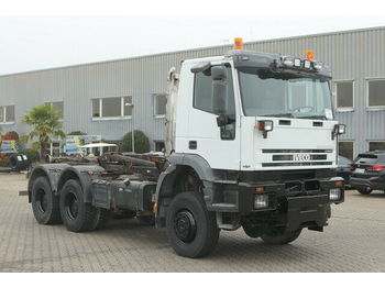 Camion ampliroll Iveco MP260E38W 6x6. Multilift LHS-260.46, Anbauplatte