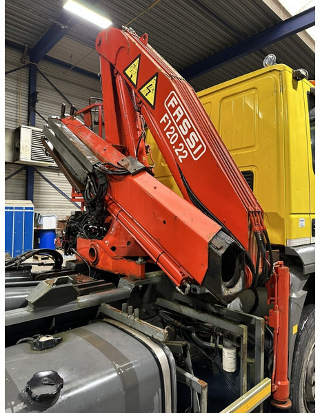 Camion ampliroll Iveco TRAKKER 350 6x4 HOOKLIFT + CRANE FASSI F120.22 (5/6 F) - *342.000km* - STEEL SPRING / BIG AXLES - AS TRONIC AUTOMATIC GEARBOX